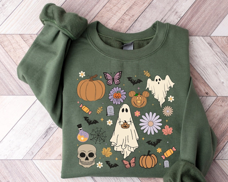 Halloween Spooky Doodle Sweatshirt