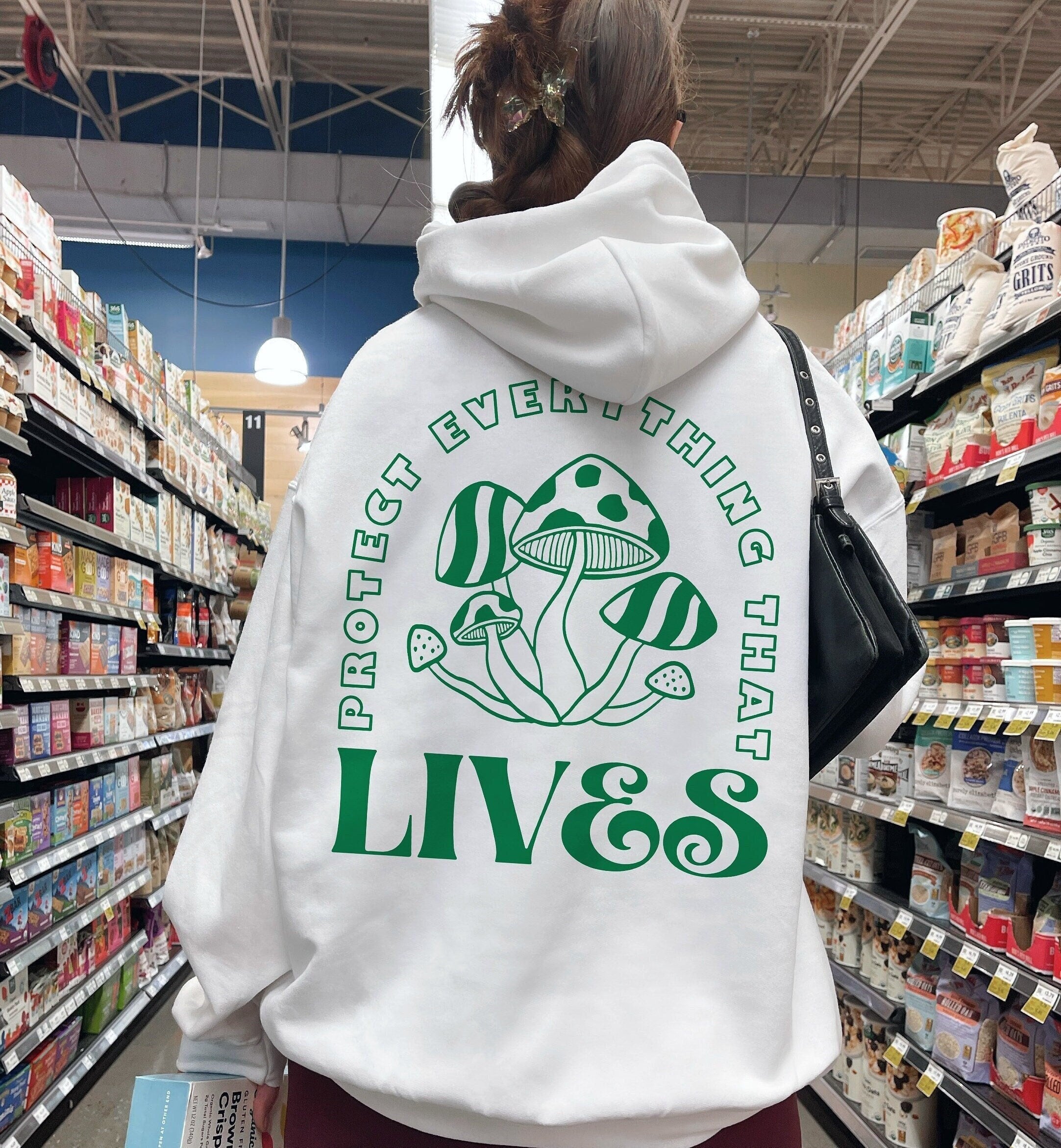 Mushroom Hoodie Positive Hoodie