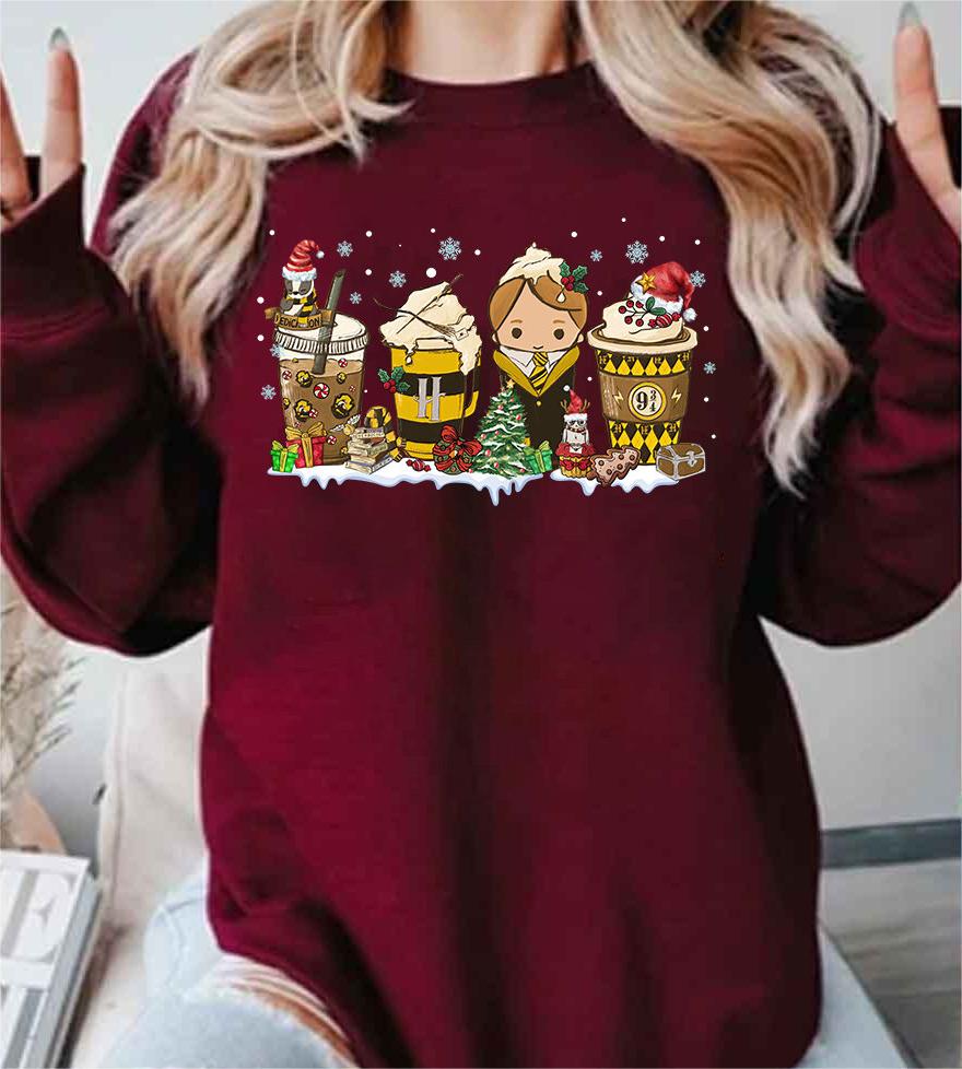 Magic HP Coffee Latte Christmas Sweatshirt